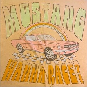 American Eagle Outfitters Oversized Graphic Ford Mustang Tee Bundle